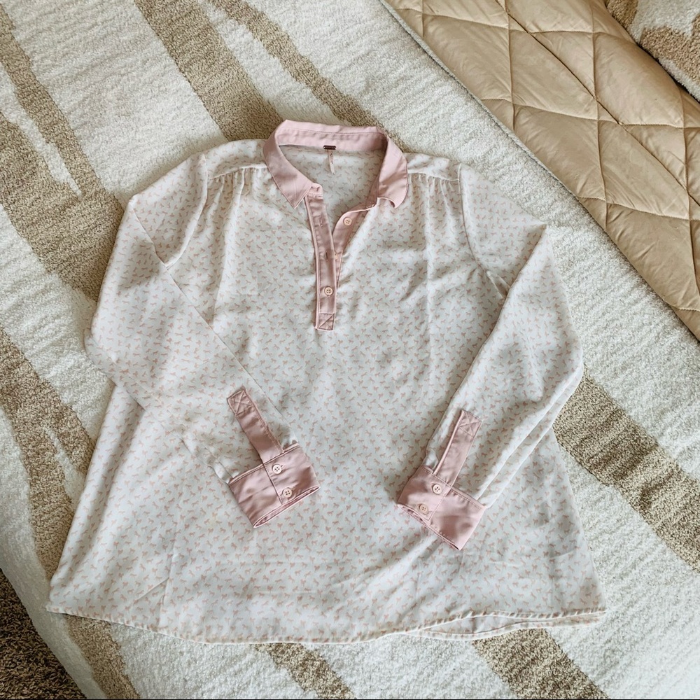 Free People Blouse with Horses - Size Small